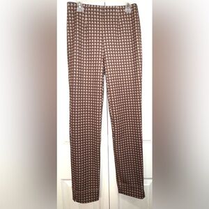 Seductive Sabrina Pants Size 32 (US 2) Geo Print Slim Stretch Trousers NWT $360